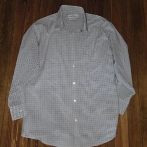 Mizzen+Main Gray Checkered Button Down Shirt